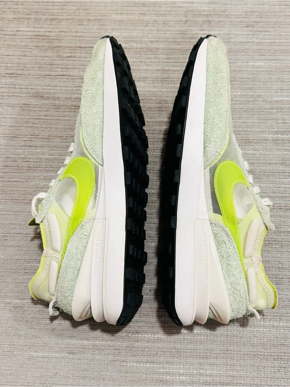 Nike Waffle One By You Custom Neon Volt Mint Green DJ0966-991 Men's Size 10.5